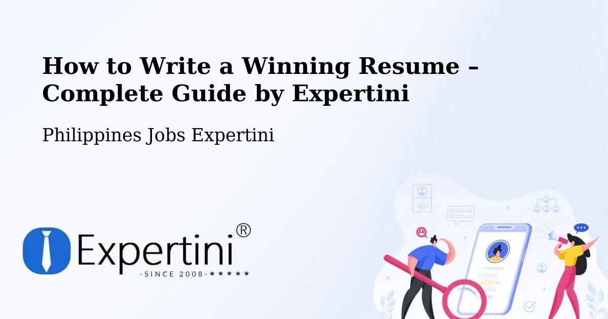 Resume Writing Guide for Job Seekers – Bobonan - Bobonan, Philippines Jobs Expertini